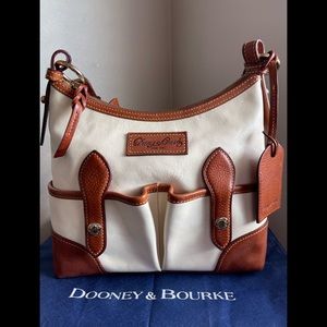 DOONEY & BOURKE Lucy Florentine two-tone in white & natural